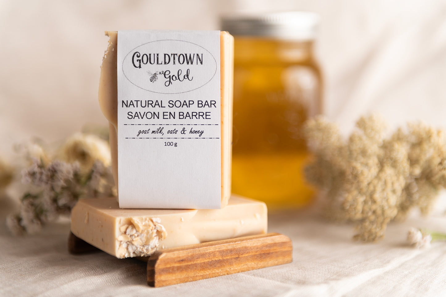 goats milk, oats & honey soap