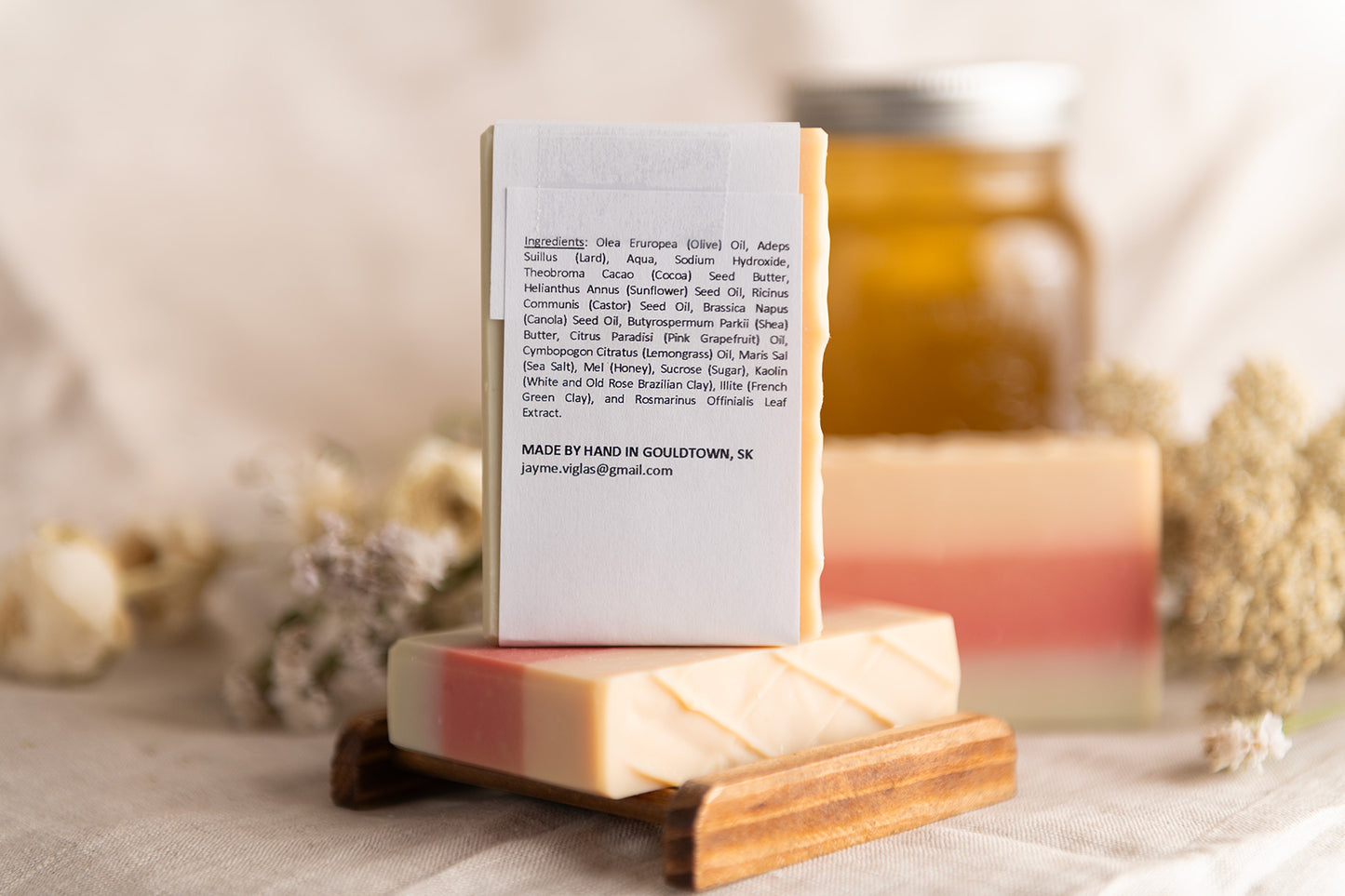 honey lemongrass & grapefruit soap